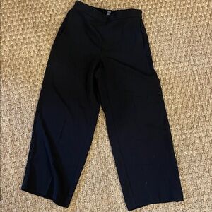 J. Crew Black Wide-Leg Jamie Pants